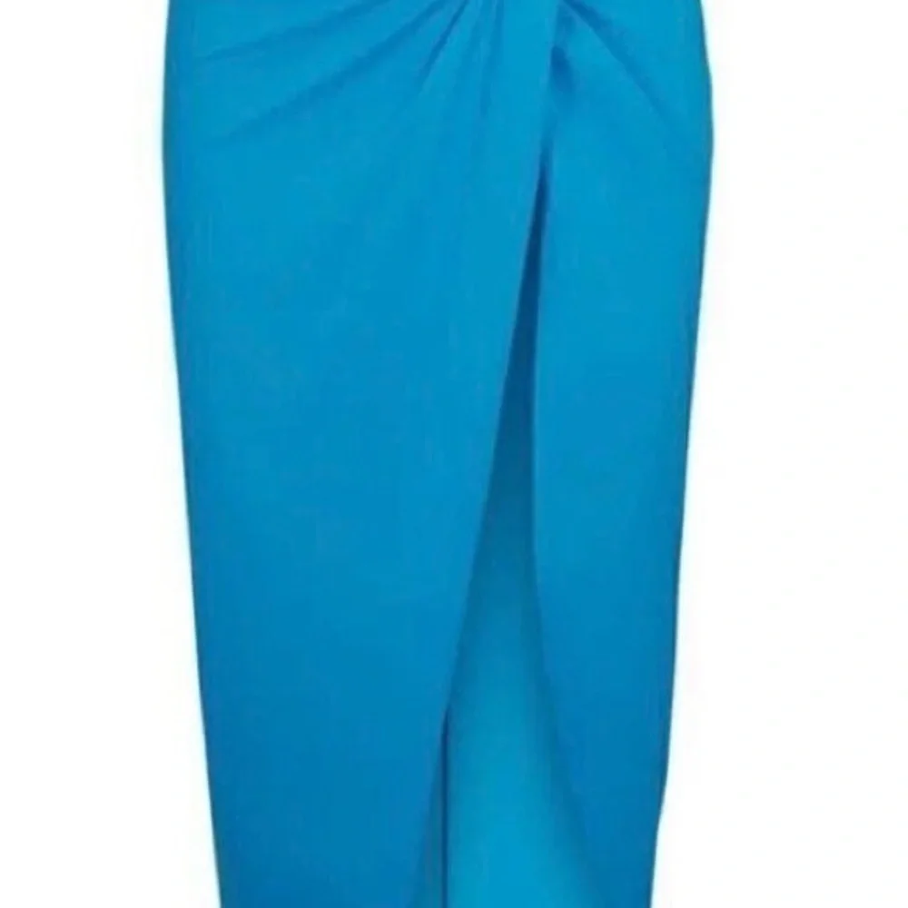 SKIMS Recycled Swim Sarong Skirt Iris Blue Medium NWT!!